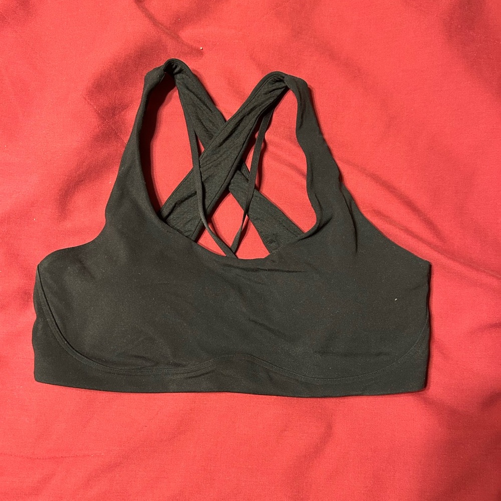 Lululemon Women's Black Crisscross Sports Bra